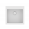 Νεροχύτης Γρανιτένιος Sanitec Ultra Granite 816 (50X50) Bianco (Λευκό) Βαρέως Τύπου με 1 Μεγάλη Γούρνα